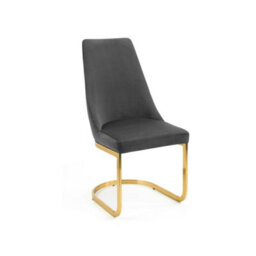 Julian Bowen Set Of 2 Vittoria Cantilever Dining Chairs - Grey - thumbnail 7