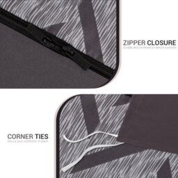 Lazzaro Premium Microfibre Super King Duvet Cover Set Breathable Reversible Easy Care With Zipper Closure - thumbnail 8
