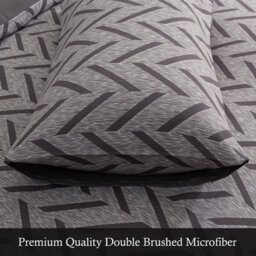 Lazzaro Premium Microfibre Super King Duvet Cover Set Breathable Reversible Easy Care With Zipper Closure - thumbnail 6