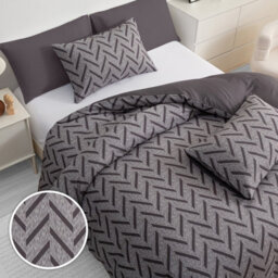 Lazzaro Premium Microfibre Super King Duvet Cover Set Breathable Reversible Easy Care With Zipper Closure - thumbnail 5