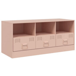 Berkfield Sturdy Tv Cabinet Pink 99X39X44 Cm Steel