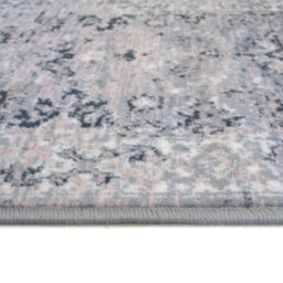 Melrose Colorama Traditional Design Grey/pink Indoor Runner Rug 067/200Cm - thumbnail 3