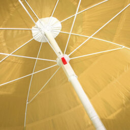 Rinse Bathrooms Hawaiian Parasol Beige Beach Parasol Patio Garden Umbrella Sun Shade Tilting 160Cm - thumbnail 4