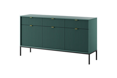 Arte Elegant Nova Large Sideboard Cabinet H830mm W1540mm D390mm In Green - Stylish Storage Solution - image 1