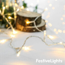 3M Warm White Led Fairy String Lights Mains Plug In Clear Cable Indoor Bedroom - thumbnail 6