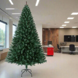 Evre Artificial Christmas Tree 8Ft 240Cm Extra Bushy 1800 Tips Strong Metal Stand - 4/5/6/7/8Ft Available - thumbnail 1