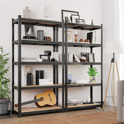 Songmics Garage Shelving, 5-Tier Storage Racks, Set Of 2, 180 X 90 X 40 Cm, Max. Load 875 Kg (175 Kg Per Tier), Shelving Units, Adjustable - image 1