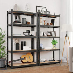 Garage Shelving, 5-Tier Storage Racks, Set Of 2, 180 X 90 X 40 Cm, Max. Load 875 Kg (175 Kg Per Tier), Shelving Units, Adjustable