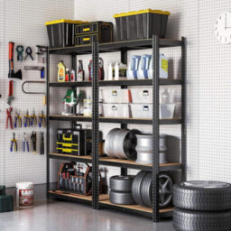 Songmics Garage Shelving, 5-Tier Storage Racks, Set Of 2, 180 X 90 X 40 Cm, Max. Load 875 Kg (175 Kg Per Tier), Shelving Units, Adjustable - thumbnail 2