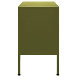 Berkfield Tv Cabinet Olive Green 105X35X50 Cm Steel - thumbnail 4