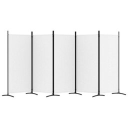 Walplus 5-Panel Room Divider White 433X180 Cm Fabric - thumbnail 4