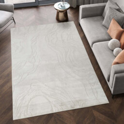 Novu Modern Abstract Living Room Area Rug Metallic Sheen- Stream Beige 200Cm X 290Cm - thumbnail 2