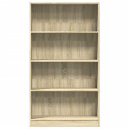 Berkfield Bookcase Sonoma Oak 80X24X143 Cm Engineered Wood - thumbnail 4