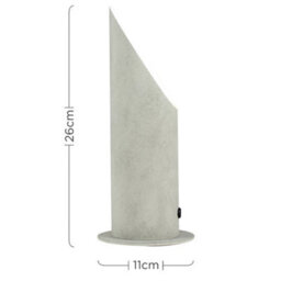 Valuelights Cement Stone Effect Metal Table Floor Standing Uplighter Wall Wash Lamp - thumbnail 9