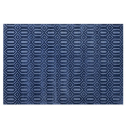 Beliani Rug Adatepe Navy Blue 160 X 230 Cm Viscose - thumbnail 1
