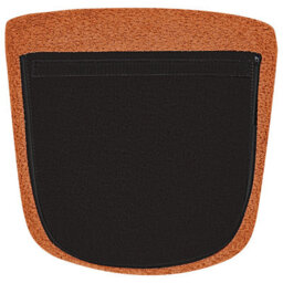Wyld And Coco Novacasa Rocking Chair In Orange Bouclé With Gold-Tone Metal Legs - thumbnail 8