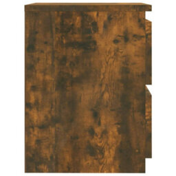 Berkfield Elegant Bedside Cabinets 2 Pcs Smoked Oak 30X30X40 Cm Engineered Wood - thumbnail 5