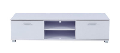 MMT Funiture Designs Modern Black 140Cm Matt Gloss Tv Stand Cabinet Suitable For 40 - 65 Inch 4K Led Flat Screen Tv's - image 1