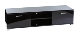 MMT Funiture Designs Modern Black 140Cm Matt Gloss Tv Stand Cabinet Suitable For 40 - 65 Inch 4K Led Flat Screen Tv's - thumbnail 8