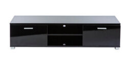 MMT Funiture Designs Modern Black 140Cm Matt Gloss Tv Stand Cabinet Suitable For 40 - 65 Inch 4K Led Flat Screen Tv's - thumbnail 5