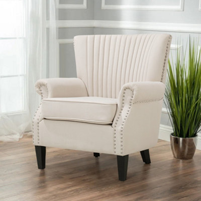 Darphe Channel Deep Cushioned Armchair With Nailhead Trim - image 1