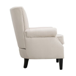 Darphe Channel Deep Cushioned Armchair With Nailhead Trim - thumbnail 3