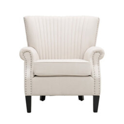Darphe Channel Deep Cushioned Armchair With Nailhead Trim - thumbnail 2