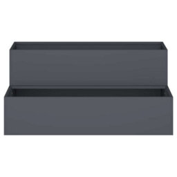 Berkfield Garden Planter Anthracite 100 X 60 X 45 Cm Steel - thumbnail 6