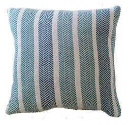 Zara Pure Cotton Cushion Cover In Teal, 60 X 60Cm