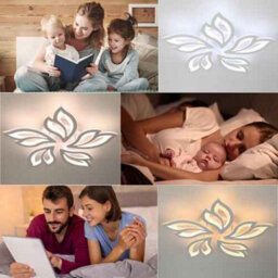 Led Chandelier Ceiling Light, White Frame, Crystal Pendant, Dimmable, 36W, 3-Color - thumbnail 5