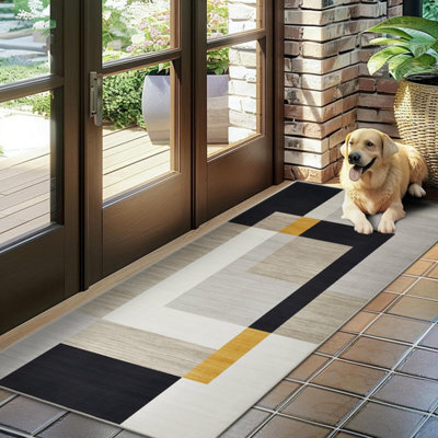 Ameha Milo Printed Runner Rugs Luxury Modern Floor Mats Large Kitchen Hallway Carpet (60X220 Cm) - image 1