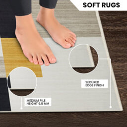 Ameha Milo Printed Runner Rugs Luxury Modern Floor Mats Large Kitchen Hallway Carpet (60X220 Cm) - thumbnail 6