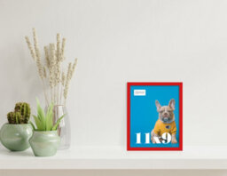 11X9 Red Picture Frame (27.9 X 22.9Cm) Poster, Photo, Artwork, Gallery Wall Or Print - thumbnail 2