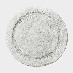 Allure Bath Fashions Round Bath Mat Non-Slip - Dove Grey