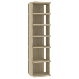 Vidaxl Shoe Cabinets 2 Pcs Sonoma Oak 27.5X27X102 Cm - thumbnail 4