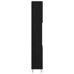 Berkfield Bathroom Cabinet Black Oak 30X30X190 Cm Engineered Wood - thumbnail 8