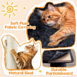 Yaheetech Black Multilevel Cat Tree With Condo And Scratching Posts - thumbnail 5