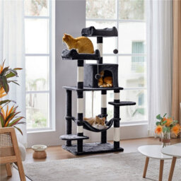 Yaheetech Black Multilevel Cat Tree With Condo And Scratching Posts - thumbnail 2