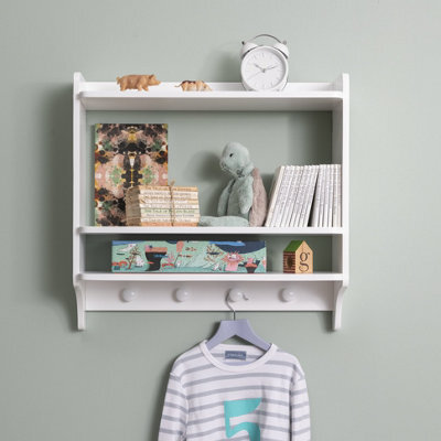 Nöa & Nani Noa & Nani Double Shelf With Coat Hook In Classic White Hege - image 1
