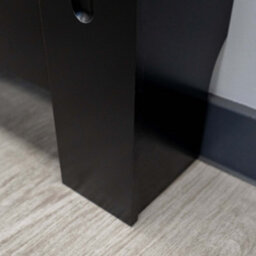 Jack Stonehouse Black Vertical Slat Mdf Radiator Cover - Adjustable - 140-204Cm (W) X 81.5Cm (H) X 19Cm (D) - thumbnail 4