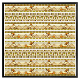 "Andrew Lee Ornament Of Ancient Egypt To The Frescoes (Picutre Frame) / 24X24"" / Oak" - thumbnail 8