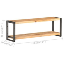 Berkfield Tv Cabinet 120X30X40 Cm Solid Acacia Wood - thumbnail 6