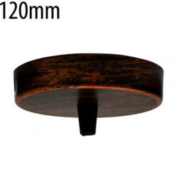 One Outlet Ceiling Rose Metal Pendant Light Cover Plate 120mm Rustic Red With Accessories For Vintage Ceiling And Wall Lamps