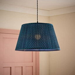 Valuelights Malina Double Teal Large Pleated Tapered Easy Fit Lamp Shade (D) 45Cm - thumbnail 1