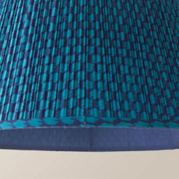 Valuelights Malina Double Teal Large Pleated Tapered Easy Fit Lamp Shade (D) 45Cm - thumbnail 5