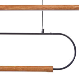Wyld and Coco Lumina Pendant Lamp - Matte Black Aluminium Pendant With 2 Integrated Leds, 123Cm Diameter, 213Cm Drop - thumbnail 4