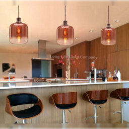 Long Life Lamps Company Modern Vintage Glass Copper Pendant Light M0201 - thumbnail 8