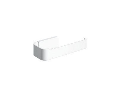 Cosmic Toilet Roll Holder, Self-Adhesive Or Screw-In, Stainless Steel, Hidden Fixings, Anti-Corrosion, Matt White, Nea Collection - image 1