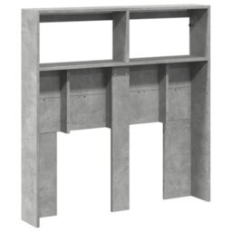Berkfield Headboard Cabinet With Led Concrete Grey 100X17X102 Cm - thumbnail 8