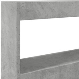 Berkfield Headboard Cabinet With Led Concrete Grey 100X17X102 Cm - thumbnail 9